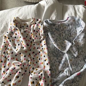 Magnetic Me Colorful Polka Dot and floral Baby Onesies-2 pack